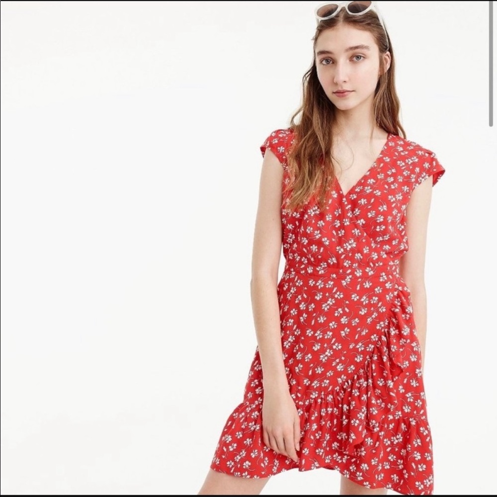 JCrew Mercantile red dress size 2